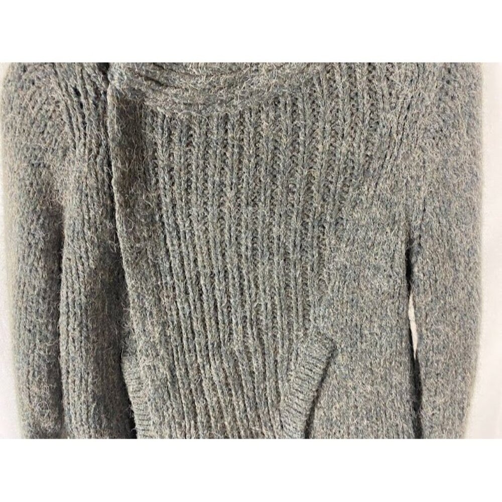 Twelfth Street By Cynthia Vincent Gray  Alpaca Blend Sweater Jacket style# S9517 - Picture 4 of 14